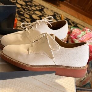 Brooks Brothers Cream Derby Shoes